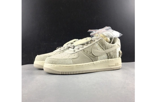 CN2405-902 Scott  FORCE 1 NIKE AIR  White Travis x Grey 0204